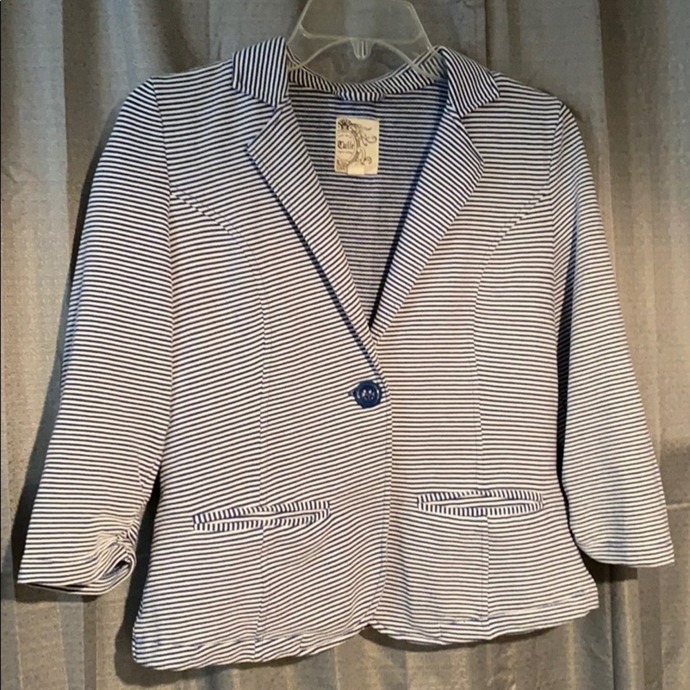 Tulle Stripped Blazer